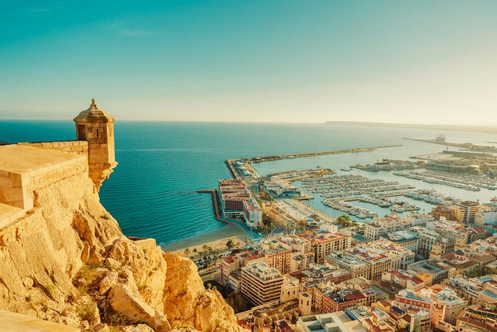 Alicante desde el castillo de Santa Bárbara